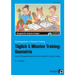 Tglich 5 Minuten Training: Geometrie, Buch, Klasse 2-4