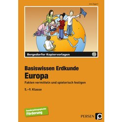 Basiswissen Erdkunde: Europa, Kopiervorlagen inkl. CD, 5.-9. Klasse