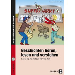 Geschichten hren, lesen und verstehen, Broschre inkl. CD, 3.-4. Klasse