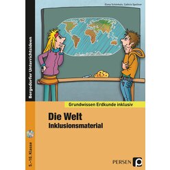 Die Welt - Inklusionsmaterial Erdkunde, Buch inkl. CD, 5.-10. Klasse