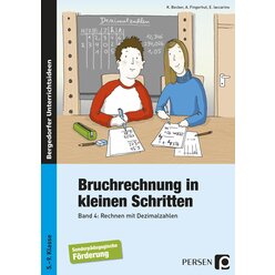 Bruchrechnung in kleinen Schritten 4, Buch, 5.-9. Klasse