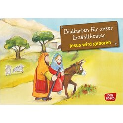 Kamishibai Bildkartenset - Jesus wird geboren, 3-8 Jahre