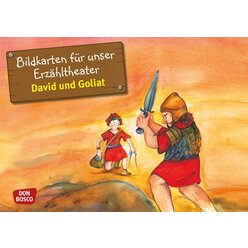 Kamishibai Bildkartenset - David und Goliat, 3-8 Jahre
