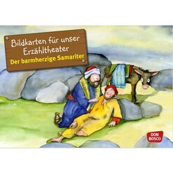 Kamishibai Bildkartenset - Der barmherzige Samariter, 3-10 Jahre