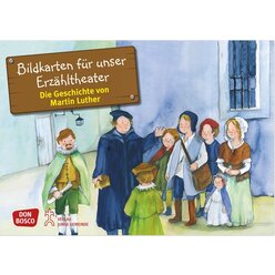 Kamishibai Bildkartenset - Die Geschichte von Martin Luther, 4-8 Jahre