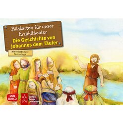 Kamishibai Bildkartenset - Die Geschichte von Johannes dem Tufer, ab 3 Jahre