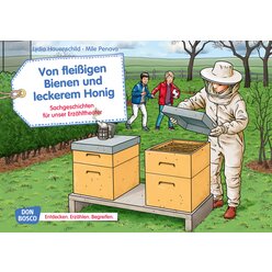 Kamishibai Bildkartenset - Von fleißigen Bienen und leckerem Honig, ab 4 Jahre