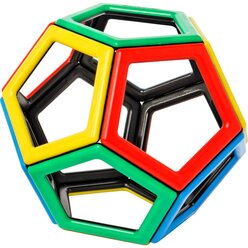 Magnetic Polydron Fnfeck-Set 12 Teile