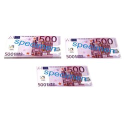 Geld 100 Stück Euro-Scheine Spielgeld zu 500 Euro