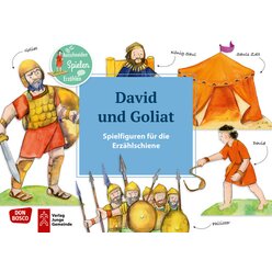 Erzhlschiene Spielfiguren - David und Goliat, ab 2 Jahre