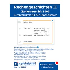 Stpselkarten 'Rechengeschichten II'