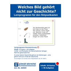 Stpselkarten 'Welches Bild gehrt nicht zur Geschichte?'