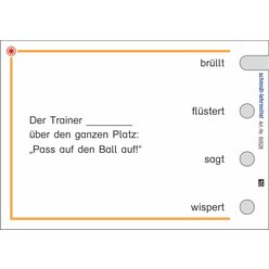 Stpselkarten Wrtliche Rede, 4. Klasse