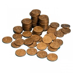 Geld Euro-Münzen Spielgeld 10 Cent