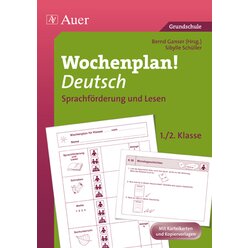 Wochenplan Deutsch 1/2, Sprachf�rderung und Lesen