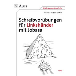 Schreibvorbungen fr Linkshnder mit Jobasa, Teil 2, Buch, 1. Klasse/Vorschule