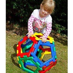 Giant Polydron Pentagon Set, 12 Teile, ab 2 Jahre