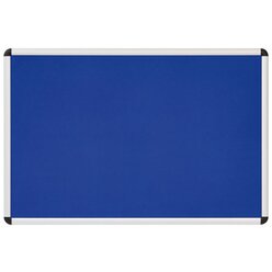 Textiltafel blau mit Alurahmen, 120 x 90 cm