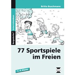 77 Sportspiele im Freien, Buch, 1.-4. Klasse