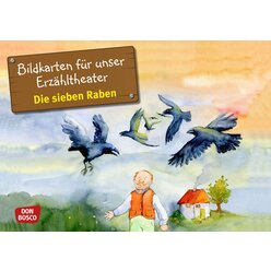 Kamishibai Bildkartenset - Die sieben Raben, ab 4 Jahre