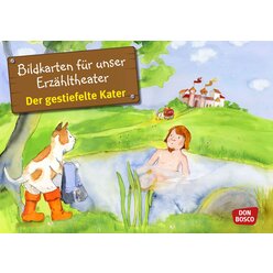 Kamishibai Bildkartenset - Der gestiefelte Kater, ab 4 Jahre