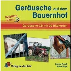 Geräusche auf dem Bauernhof, Bildkarten und Audio-CD, 4-10 Jahre