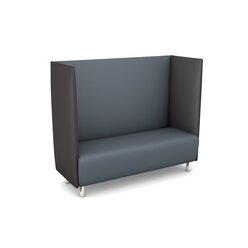 Akustiko Berlin B1 CME (schwer entflammbar), Schallschutzsofa Anthrazit, Farbe Sitzflche Titan 033135