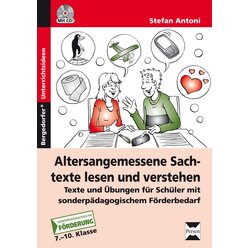 Altersangemessene Sachtexte lesen und verstehen, Buch inkl. CD, 7.-10. Klasse