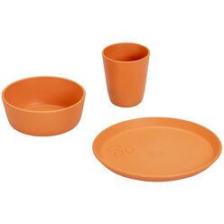 treeNside Kindergeschirr-Set  Teller, Becher & Schssel, coral