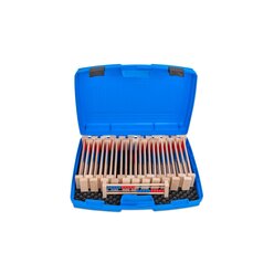 24 Echtholz Rechenrahmen fr den ZR 20 - rot/blau im Koffer