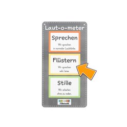 Laut-o-meter, magnetisches Organisationsmaterial fr den Unterricht, 6-18 Jahre