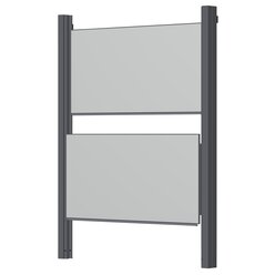 Pylonen-Doppeltafel, wei�, 300x120 cm