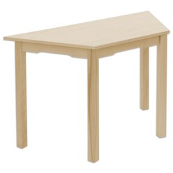 Trapeztisch Trapentino, Buche hell, Hhe 64 cm