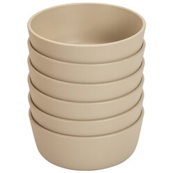 treeNside Schssel, 6er Set graubeige