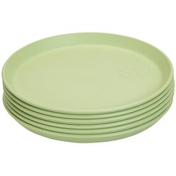 treeNside Teller, 6er-Set blassgrn
