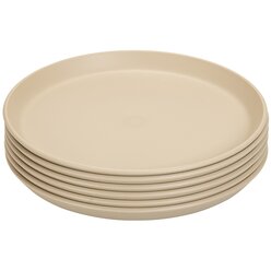 treeNside Teller, 6er-Set graubeige