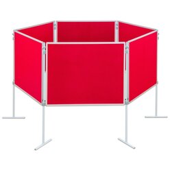 Compra Profi-Stellwnde Komplett-Set C: Hexagon, Stoffbezug rot