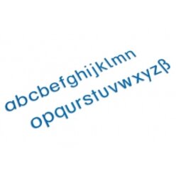 Bewegliches Alphabet, mittel - Druckschrift - blau, ab 6 Jahre