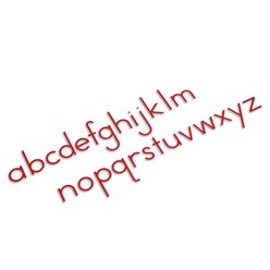 Bewegliches Alphabet, mittel - Druckschrift - rot, ab 6 Jahre