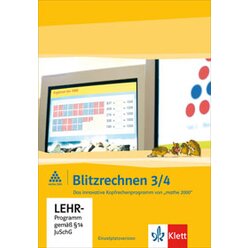 Blitzrechnen, 3./4. Schuljahr, Mathe-Software, 1 CD-ROM (Einzellizenz)
