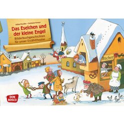 Kamishibai Bildkartenset - Das Eselchen und der kleine Engel, 3-6 Jahre