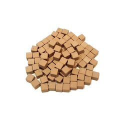 Dienes Einerwrfel 100 Stck aus ReWOOD natur