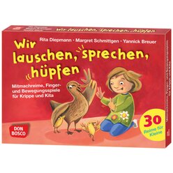 Wir lauschen, sprechen, hpfen, Bewegungsspiele mit Sprachfrderung, 1-4 Jahre