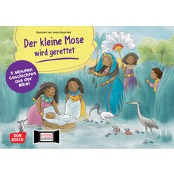 Der kleine Mose wird gerettet. Kamishibai Bildkartenset, ab 2 Jahre