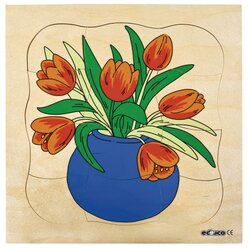 Lagenpuzzle Tulpe, ab 4 Jahre