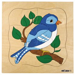 Lagenpuzzle Vogel, ab 4 Jahre