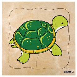 Lagenpuzzle Schildkröte, ab 4 Jahre
