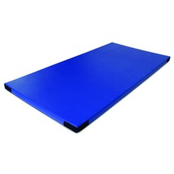Fallschutzmatte FSM 160/60, 200x100 cm blau mit Klettecken