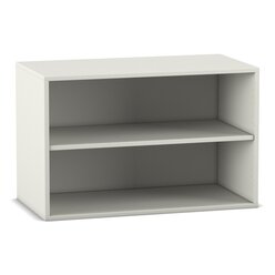 Flexeo Aufsatzregal, Dekor wei, 2 Fcher, HxBxT: 60,6x94,4x38 cm