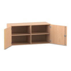 Flexeo Aufsatzschrank, Buche hell, HxBxT: 60,6x126,4x50 cm, 2 Fachbden, Dreholive